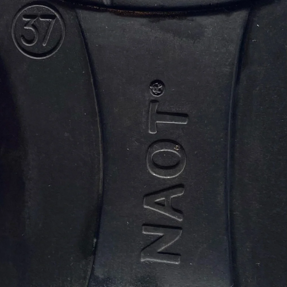 Naot Womens Shoes Kona Boots Sz 6 Gray Black Leather Ankle Lace Up Comfort - Picture 8 of 9